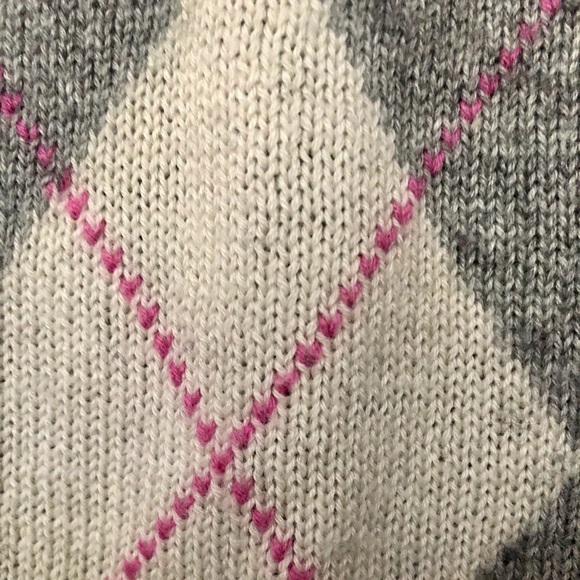 J.Crew Argyle Long Sleeve Wool Cashmere Sweater - Picture 15 of 16